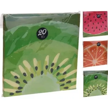 Papírový ubrousek ubrousky 33x33cm OVOCE mix (20ks)