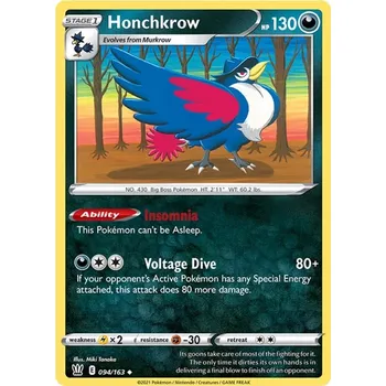 Sběratelská karetní hra Honchkrow 094/198 - Battle Styles Typ karty: Non-Holo