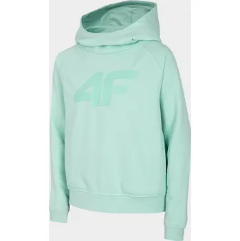 Chlapecká mikina 4F HJL21-JBLD002B MINT Dětská mikina EU 122