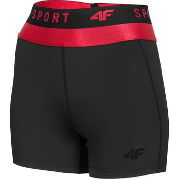 Dámské kraťasy 4F H4L22-SKDF012 DEEP BLACK Dámské legínové kraťasy US XL