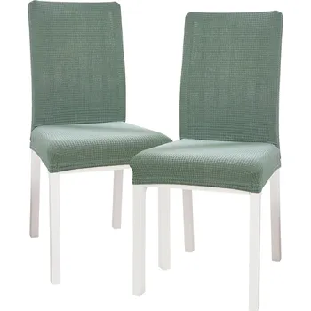 4Home Napínací potah na židli Magic clean zelená, 45 - 50 cm, sada 2 ks