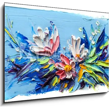 Obraz Weblux 1D obraz olejomalba 100 x 70 cm květiny