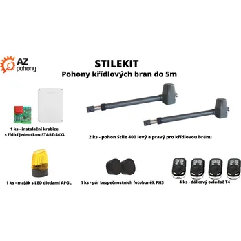 Pohon brány StileKit - pohony křídlových bran do 5 m