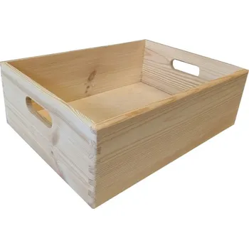 Úložný box Dřevěný univerzální box, 40 x 30 x 13 cm