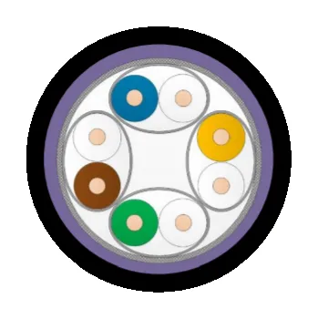 Síťový kabel UM10-HF1-X-500BK Venkovní kabel S/FTP, kat. 7, AWG23, PE, 500m cívka, černý