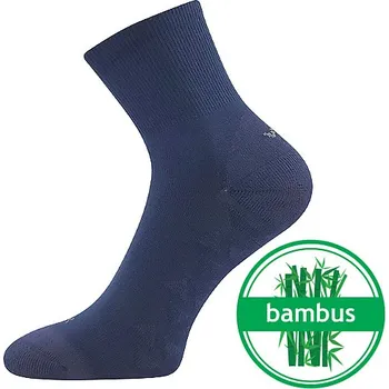 Pánské ponožky VOXX Ponožky sportovní bambusové BENGAM s masážním chodidlem TMAVĚ MODRÉ 35-38 119072