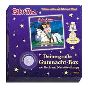 Pohádka Bibi & Tina: Deine große Gutenacht-Box mit Buch und Nachttischlampe