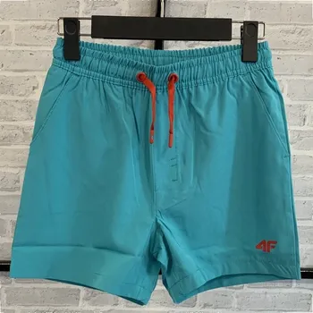 Chlapecké plavky 4F HJL22-JSKMT001 BLUE Dětské koupací kraťasy EU 122/128