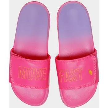 Dívčí pantofle 4F HJL22-JKLD002 PINK Dětské pantofle EU 37