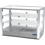 Maxima Vyhřívaná vitrína na potraviny 70 cm - 3 police - 115 l - tepelná - teplá vitrína, tepelka