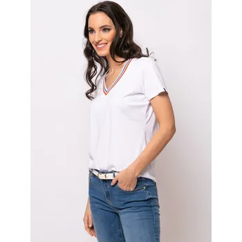 Heavy Tools dámské triko Mikiya s výstřihem do V bílé Velikost: XS