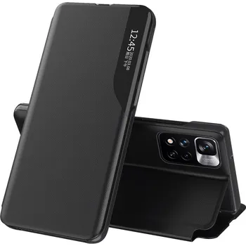 Pouzdro na mobilní telefon Forcell Eco Leather View Case pro Xiaomi Redmi Note 11 Pro+ 5G/11 Pro 5G/Mi11i HyperCharge/Poco X4 NFC 5G černé