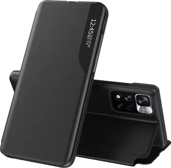 Pouzdro na mobilní telefon Forcell Eco Leather View Case pro Xiaomi Redmi Note 11 Pro+ 5G/11 Pro 5G/Mi11i HyperCharge/Poco X4 NFC 5G černé
