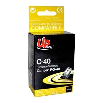 UPrint kompatibilní ink s PG40, black, 25ml, C-40B, pro Canon iP1600, 2200, MP150, 170, 450