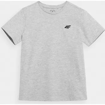 Dívčí tričko 4F HJL21-JTSM001B LIGHT GREY Dětské tričko EU 122