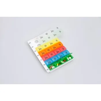 Dávkovač léků HomeLife dávkovač léků týdenní duhový