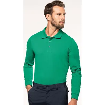 Pánská mikina Pánská polokošile s dlouhým rukávem Kariban K243