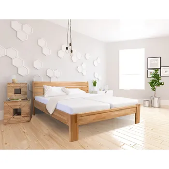 Postel Ahorn Veroli postel - buk cink Moření: Transparentní lak, Rozměr: 180 x 200 cm