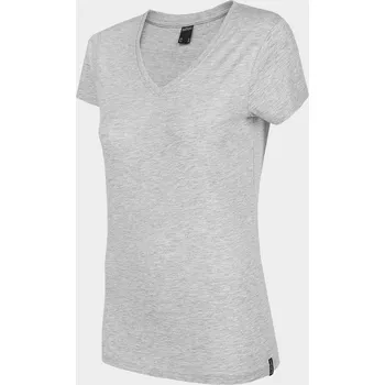 Dámské tričko Outhorn HOL22-TSD601 WARM LIGHT GREY MELANGE Dámské tričko US XS HOL22-TSD601 LIGHT GREY MEL