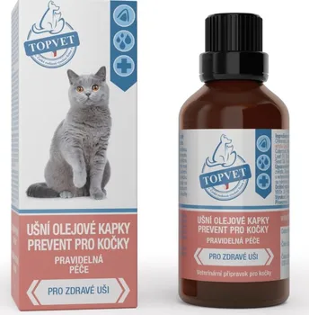 Lék pro psa a kočku GREEN IDEA Topvet Prevent olejové kapky pro kočky 50 ml