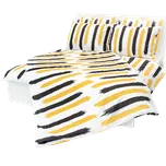 Povlečení bavlna Čáry 140x200 cm a 70x90 cm