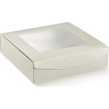 Čokoláda Krabička na cukroví s okénkem 26x26x7cm