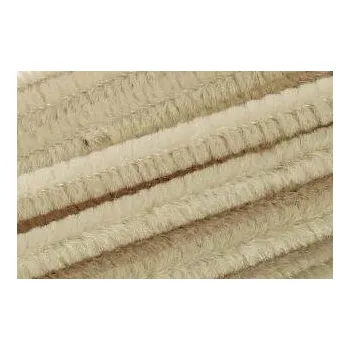 Heyda Plyšový drát 10 ks 8 mm 50 cm béžový