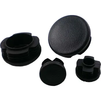 Příslušenství pro plot Záslepka plastová kulatá s rovnou hlavou Série GL černá GL 26 černá 1-3