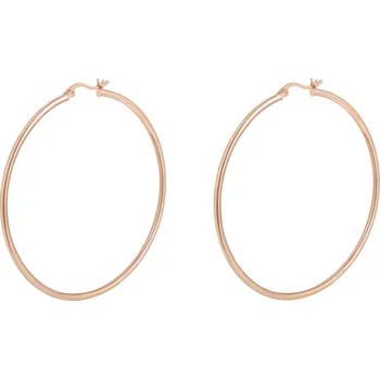 Náušnice Olivie Stříbrné 4cm KRUHY ROSE 7073 Ag 925; ≤3,9 g.