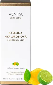 Přírodní produkt VENIRA Kyselina hyaluronová k vnitřnímu užití citrón/limeta 50 ml
