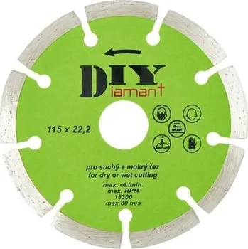 Řezný kotouč Diamantový kotouč HOBBY segmentový 115 DIY