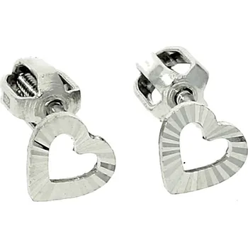 Náušnice Goldstore Stříbrné náušnice srdíčka Varianta: stříbrné náušnice