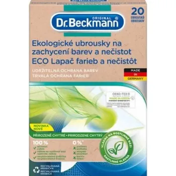 Odstraňovač skvrn Dr. Beckmann ekologické ubrousky na zachycení barev a nečistot 20ks