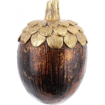 Žalud 8x12cm zlato-hnědý