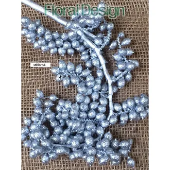 Vánoční dekorace Canella Speciál 10 ks stříbrná