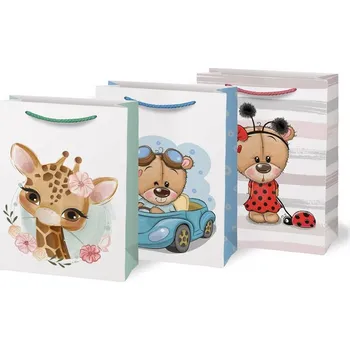 Dárková taška Dárková taška 18x23x10 zvířátka mix T4
