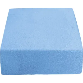 Prostěradlo PupyHou Dětské prostěradlo do postele Froté - 160 x 80 cm, Modrá