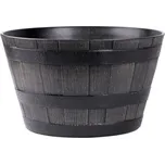 Květináč 38 cm plast dřevěný efekt natural