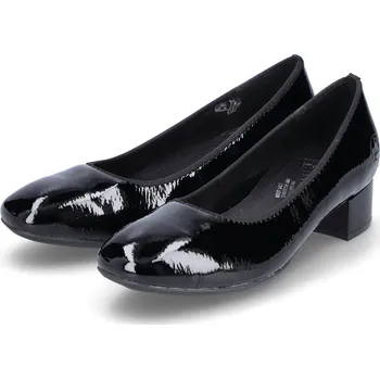 Dámské lodičky Dámská kožená lodička 49260-04 Rieker černá Barva: schwarz, Velikost: 38