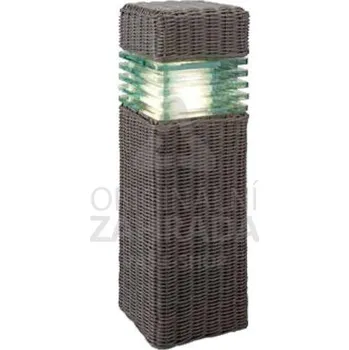 Venkovní osvětlení Aton ratan - hnědá, 6W, LED - ROZBALENO (Zahradní LED osvětlení - samostatné svítidlo)
