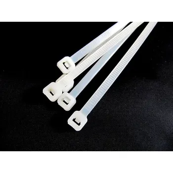 Organizace kabelů Vázací páska 1,6x 71 mm, do 3 kg, PA, přírodní (100 ks)