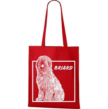 Plátěná taška Briard, Barva Červená, Velikost 40×45 cm, Canvas Nákupní taška Bezvatriko.cz 1352