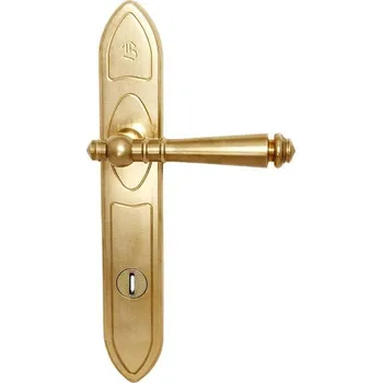 Dveřní kování BERNAT MOUNTING Bernat bezpečnostní kování Romantic Provedení: PZ RE (klika pravá/koule), Povrchová úprava: surová mosaz, Rozteč: 72 mm