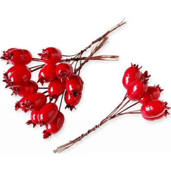 Šípky umělé zápich 24ks/2,5cm červená