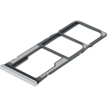 Držák (šuplík) SIM Xiaomi Redmi NOTE 8, NOTE 8T white/silver