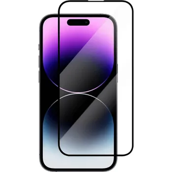 3x 3D ochranné tvrzené sklo s rámečkem pro Apple iPhone 14 Pro Max - černé - 2+1 zdarma