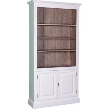 Knihovna Knihovna Konstantin 109 - bílá/hnědá
