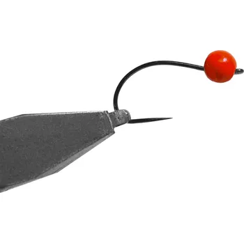 Rybářský háček Jigovky.cz Wolframová Jigová hlavička H 360 BL bez protihrotu vel.8 0,9g červená (5ks)