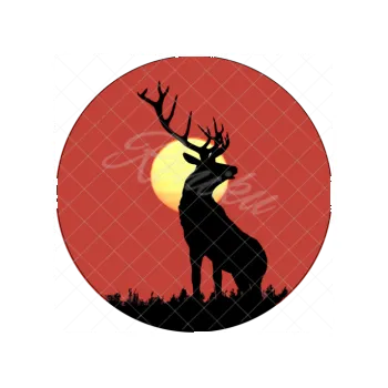 Jedlá dekorace na dort JELEN červený, VARIANTA Jedlý papír 1544