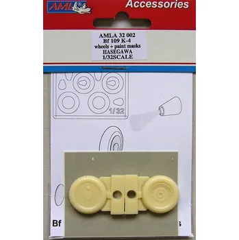 Plastikový model AML 1/32 Bf 109 K-4 wheels & paint masks (HAS)